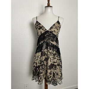 Revolve House of Harlow 1960 Dress Mini Fringe Print Swiss Dot Nanda